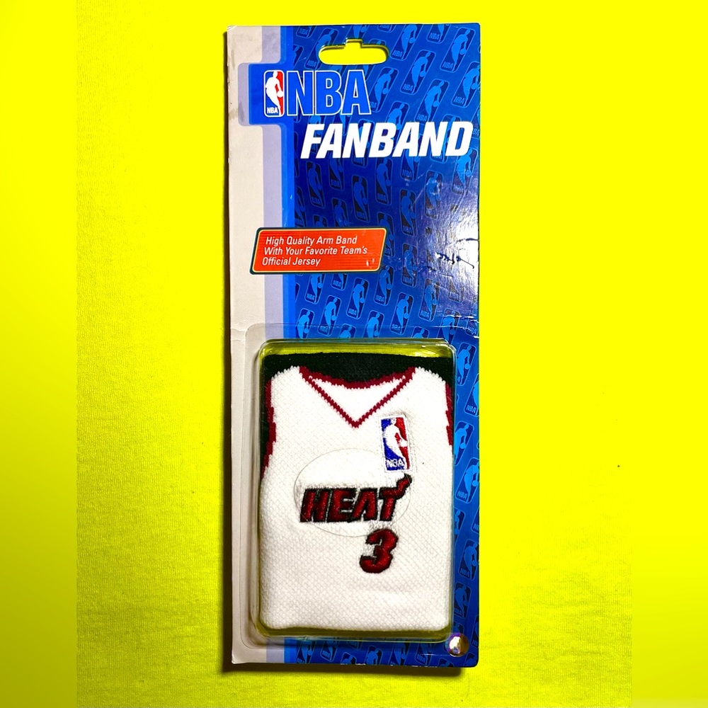 NBA Miami Heat Dwyane Wade Fan Band Sweat ARM Band NBA Basketball Fan Gear #3